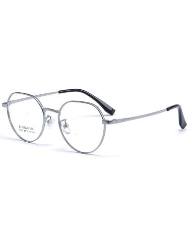 Newada ovale retro reading glasses for women blue light blocking computer glasses read made of metal glare-free flat light mirror (color: silver size: +2.50) +2.50 silver