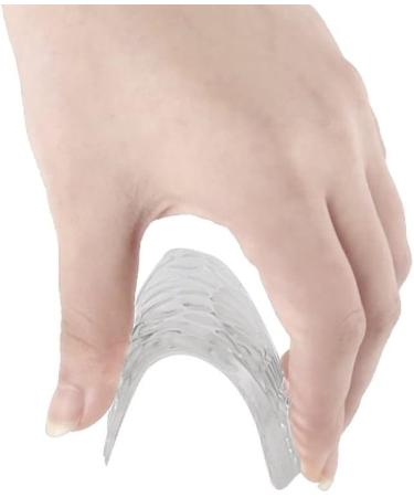 Extra Soft Shoe Heel Massaging Gel Protectors for Plantar Fasciitis - Breathable Durable & Pain Relief Large Clear Color - Buy Online on GoSupps.com