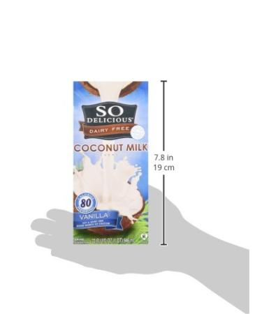 So Delicious Dairy-Free Organic Coconutmilk Beverage Vanilla 32 oz (Pack of 6) | Plant-Based Vegan Alternative for Smoothies, Protein Shakes, or Cereal - Buy Online on GoSupps.com
