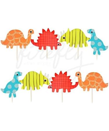 FIREFLY Dinosaur Cupcake Toppers Baby Shower Decorations Party Cake Decorating Supplies First Birthday Decorations Kids Children Baking Supplies (Dino 48) - Buy Online on GoSupps.com