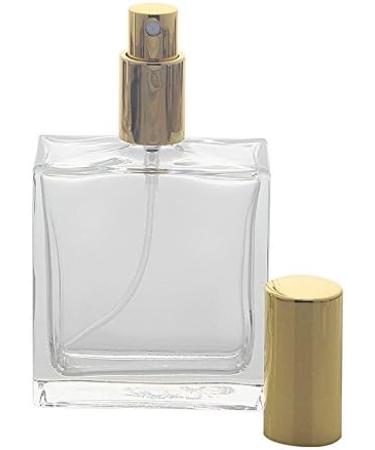 Kosmetex 100ml Square Glass Bottle with Gold Atomizer Luxury Perfume Container for International Shipping - Buy Online on GoSupps.com