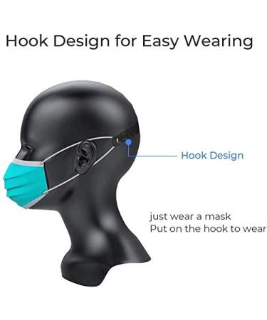 Extenders Ear Savers 6PCS SlickMart Anti-Slip Silicone Extension Hook 6 Gear Adjustable Strap Extension Holder for Ear Pain Relieved Tight Ear Straps(2 Color) B Blue/Gray - Buy Online on GoSupps.com