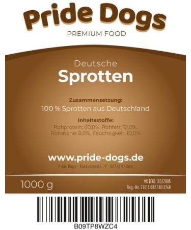 Premium Sprats 500g for Dogs | 100% German Snack | Odorless Chew Treats | PrideDogs - Buy Online on GoSupps.com