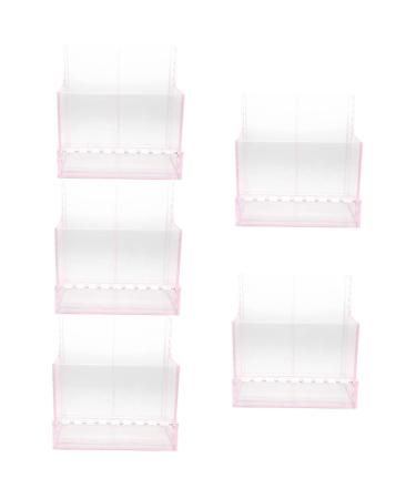 POPETPOP 5 Pcs Storage Rack Nail Drill Organizer Manicure Tools Holder Sanding Bands for Nail Drill Nail Drill Handpiece Holder Nail Drill Bit Storage Tool Box Japanese Plastic 10.3x9.7cmx5pcs Pinkx5pcs