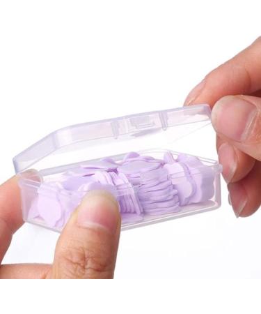 100 Pcs Purple Mini Travel Soap Paper Sheets - Flower Shape Disposable Flakes for Hand & Foot Care | Eco-Friendly Cleaning Solutions - Buy Online on GoSupps.com