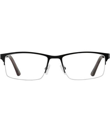EYECEDAR Amcedar 5-Pack Reading Glasses Men Metal Half-Frame Spring Hinges Stainless Steel Material Readers +2.50 5 Pairs Mix 2.5 x - Buy Online on GoSupps.com