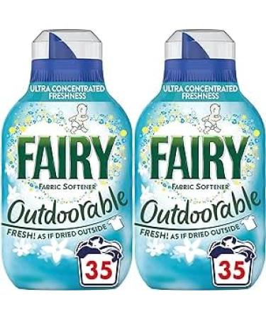 2 X Fairy Outdoorable Fabric Conditioner 35 Washes Ultra Concentrated Formula For Sensitive Skin And Dermatologically Tested (Pack of 2)