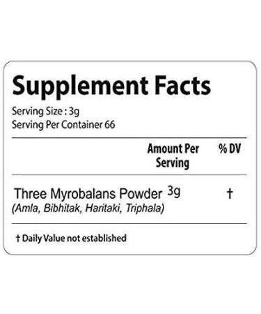 Triphala Powder for Healthy Digestion & Hair Roots | 200g Pack - Buy Online on GoSupps.com