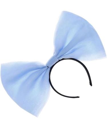 JSGHGDF Elegant Bowknot Hairband Delicate Decoration Hairpin Oversized Bow Knot Headband Ornament Headwear for Women and Girls Blue - Buy Online on GoSupps.com