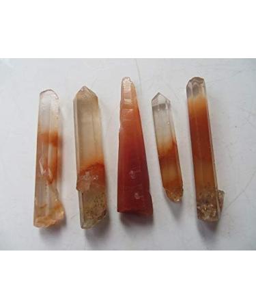 7PCS Natural Red Tall and Slender Quartz Crystal Specimens 38g JZIGTDEM - Buy Online on GoSupps.com