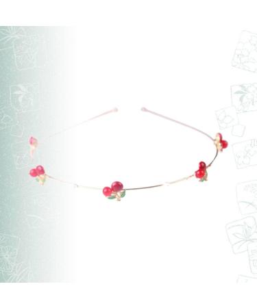 Amosfun Exquisite Cherry Headband Elegant Headdress for Birthday Parties Weddings Valentine's Day Gift and Decorations - Buy Online on GoSupps.com