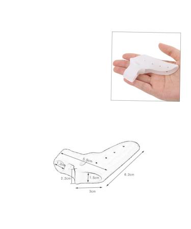 1 Pair Dividers Foot Separator Splint for Bunion Relief | Gel Cushions & Hammer Toe Straighteners - White - Buy Online on GoSupps.com