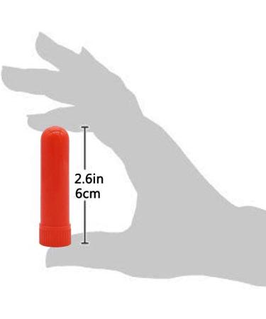 Zison 12 Sets Red Essential Oil Inhaler Sticks - Aromatherapy Tubes with Blank Nasal Inhalers and Pipette Droppers - Buy Online on GoSupps.com