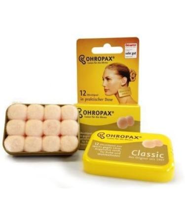 Ohropax Classic Moldable Wax Earplugs - 2 Packs (24 Earplugs) | Best Noise Reduction & Comfort | International Shipping Available - Buy Online on GoSupps.com