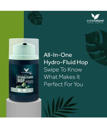 Cosnature Hydrating Fluid Hops for Men 50ml | Natural Moisturizer | International Shipping - Buy Online on GoSupps.com