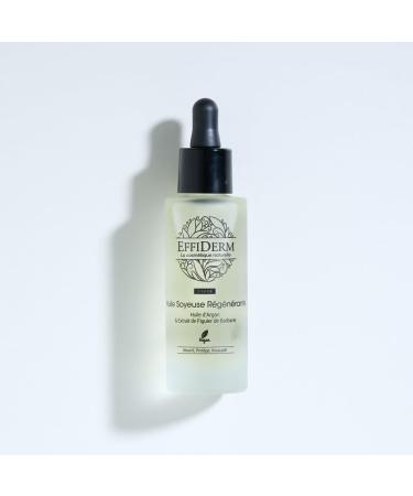 EFFIDERM - Regenerating Silky Oil - Face Body & Hair Care - Argan & Sweet Almond Oil - Vegan - 30ml recyclable glass bottle - Buy Online on GoSupps.com