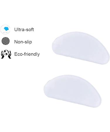 20 Pairs D-Shaped Self-Adhesive Silicone Nose Pads for Glasses - Anti-Slip Pillow for Full-Rimmed Frames - Transparent - Green Flamingo - Buy Online on GoSupps.com