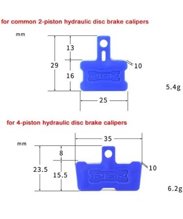 Hydraulic Disc Brake Bleed Blocks for Shimano, AVID, SRAM - 4 Pack (2x 2-Piston, 2x 4-Piston) - COONIUM - Buy Online on GoSupps.com