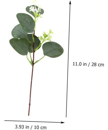 Zerodeko 12pcs Simulated Eucalyptus Leaves Party Decors Real Touch Green Leaf Home Decor Home Plant Decors Vase Floral Arrangement Greenery Decor Faux Plastic Fake Plant Wedding - Buy Online on GoSupps.com