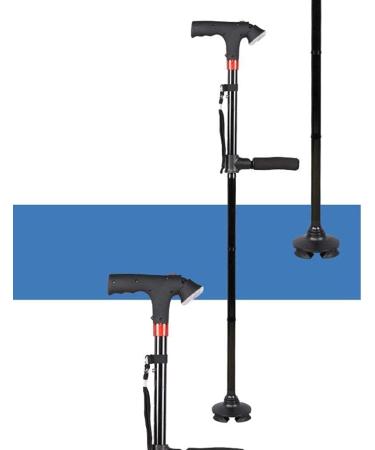 Crutches Crutch Walking Stick Aluminum Alloy Double Walking Stick Illuminated Alarm Anti-Skid Stick Wearable Stick Elderly Supplies Vision - Buy Online on GoSupps.com