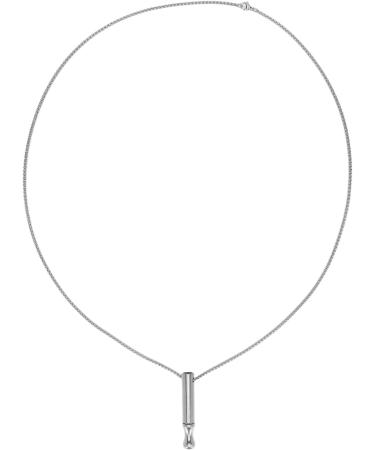 Buy Meditation Necklace - Stainless Steel Breathing Necklace for Anxiety Relief | Unisex Relaxation Jewelry - Buy Online on GoSupps.com