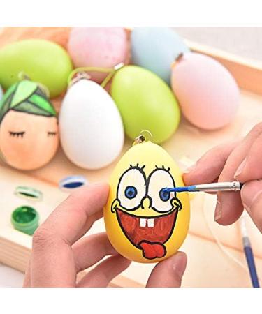 Crafare 40 Pack 2.75 Inch White Craft Foam Eggs for DIY Painting & Holiday Crafts - Buy Online on GoSupps.com