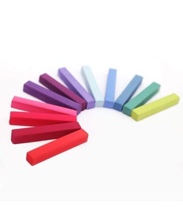 12 Color Hair Chalk Set for Kids - Temporary Washable Hair Dye for Parties & Cosplay - Non-Stick & Vibrant Colors - Great for Halloween & Christmas - Buy Online on GoSupps.com