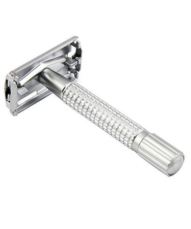 Old-Fashioned Double Edge Razor with 12 Stainless Blades for the Ultimate Shaving Experience - Buy Online on GoSupps.com
