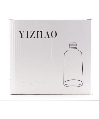 YIZHAO Clear Glass Spray Bottles 4oz - 9 Pcs Fine Mist Refillable for Essential Oils Perfume Aromatherapy & Travel - Durable Metal Cap - Buy Online on GoSupps.com