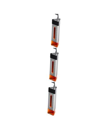 Zerodeko 3pcs Sauce Container Soy Sauce Bottle Kitchenware 24.5x6x6cmx3pcs Blackx3pcs