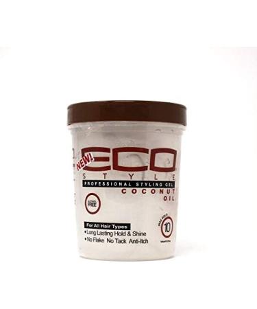 Eco Style Coconut Oil Styling Hair Gel 355ml/12oz - Buy Online on GoSupps.com
