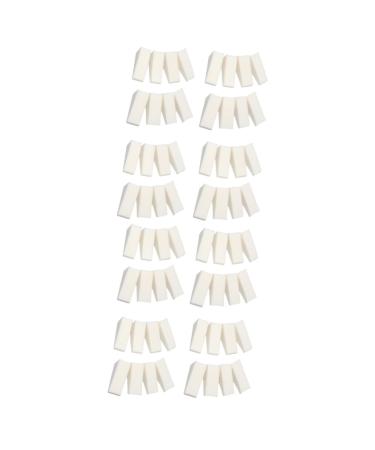 FRCOLOR 64 Pcs makeup sponge manicure tools false nails whiting Shaping tool Sponge material mini powder puff make up kit Nail Sponge Nail Gradient Color Sponge triangle wedge white sponge