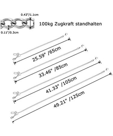 Acungji 304 Stainless Steel Dog Safety Belt - Bite-Resistant Strapping for Pets | Car Harness for Dogs & Cats (53cm) - Buy Online on GoSupps.com