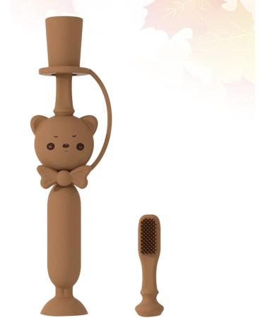 Minkissy Baby Toothbrush - Soft Bristle Infant Finger Brush for Newborn Oral Care Toddler Training & Cartoon Design - Buy Online on GoSupps.com