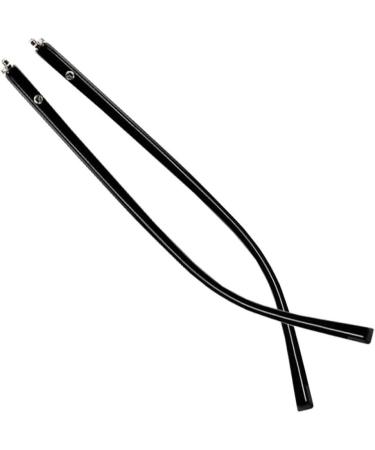 Qdragvoi Exchange of the glasses brackets Temple glasses spare bracket frame glasses bricks glasses replacement accessories 1 pair of matt black plastic glasses temple arm repair glasses