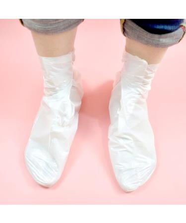Minkissy 50pcs Disposable Plastic Shoe Covers - Foot Care Pedicure & Spa Thermotherapy Protection - Buy Online on GoSupps.com