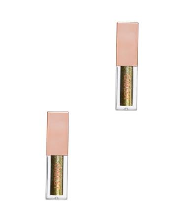 POPETPOP 2 Pcs Eyeshadow Glitter Liquid Eyeliners Matte Shimmer Eyeliners Eye Makeup Eye Shadow Pearlescent 1 count (Pack of 1) As Shownx2pcs