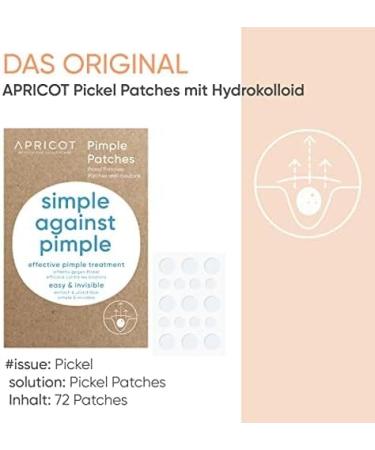APRICOT Pimple Patches - Hydrocolloid Acne Treatment - 72 Invisible Pimple Pads for Clear Skin - Buy Online on GoSupps.com