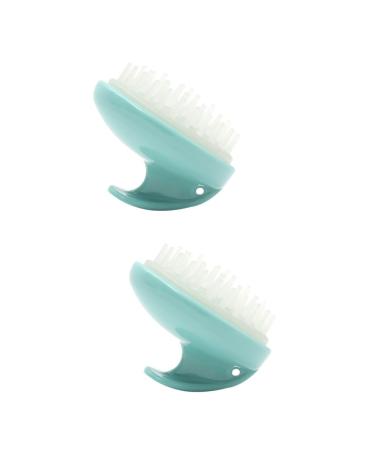 Healvian 2 STK Hair Massage brush Hairbrush made of silicone scalp Came shampoo brush for the scalp washing hair for the scalp dandruff -ridge