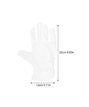 Veemoon 6 Pairs Jewelry Gloves Microfiber White Cotton Gloves for Art Handling Dry Hands Women Men Cloth Working Serving Anti Static Jewelry Silver Inspection Gloves - Buy Online on GoSupps.com