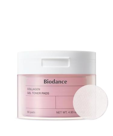 Biodance Collagen Gel Toner Pads Pore Minimizer for Face Improving Elasticity Gentle Exfoliating Korean Toner Pads for Sensitive Skin 4.93 fl.oz.(140g)*60Pads