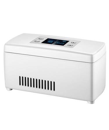Knadgbft 1 PCS Insulin Refrigerated Box Cooler Cooling Medicine Refrigerator LCD Display Pill Case Hot Dual Travel Case US Plug