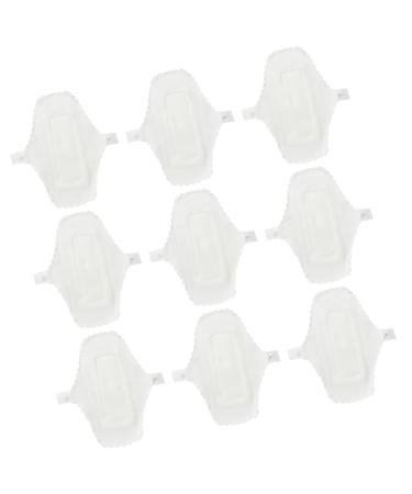 Reusable Menstrual Pads 9pcs 1 Mama Cloth Pads Washable Pads Reusable Napkins Cotton Pad Towel Menstrual Pad Pregnant Woman Panties Mother Reusable Feminine Pads White 9pcs 1 Count (Pack of 1)