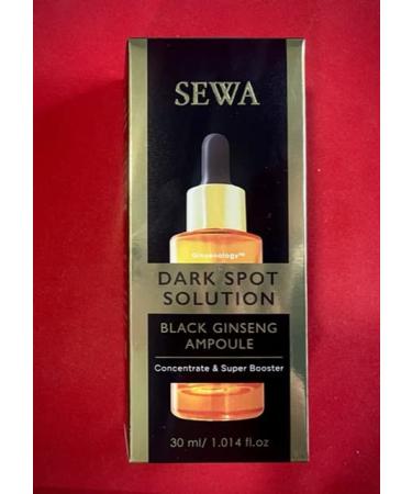 Sewa Dark Spot Solution Black Ginseng Ampoule Concentrate & Super Booster 30ml. Malasma Treatment 1.01 Fl Oz (Pack of 1) Pack of 1