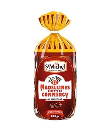 St Michel Madeleines de Commercy with Chocolate 300g (pack of 3)