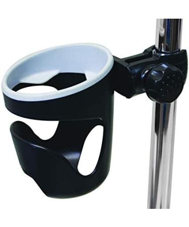 Universal Cup Holder with Attachment & Rubber Grip - Black | Essential Medical Supply - Buy Online on GoSupps.com