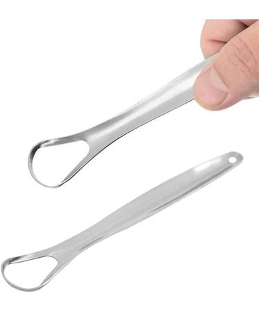 Xujlrl 4-Piece Stainless Steel Tongue Cleaner Set - Effective Tongue Scraper for Fresh Breath - Ideal for Adults & Children - Buy Online on GoSupps.com