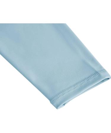 Girls High Rise Light Blue Active Leggings | Kids Gym Workout Yoga Pant 9-10 Years - Buy Online on GoSupps.com