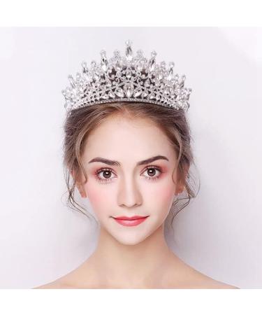 QIAIYALA Silver Rhinestone Tiara Headband for Women and Girls - Ideal for Bridal, Wedding, Prom, Birthday, Cosplay - Buy Online on GoSupps.com
