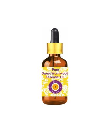 d ve herbes Sweet Wormwood Essential Oil (Artemisia annua) with Glass Dropper | Pure | Non-Sticky | Non-greasy | Lightweight | Men & Women | All Skin Types | Steam Distilled 30ml (1 oz)